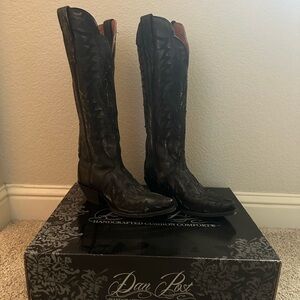 Dan Post Boots, Hallie Leather Boot, Black, size 8.5